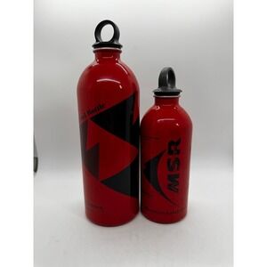 Pair 2 MSR Mountain Safety Research 25th Anniversary Fuel Bottles-33 & 22 Oz A29